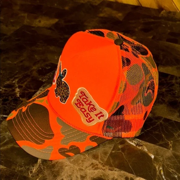 POSHFEST 2024 OTTO Orange Camo Trucker Hat CUSTOM - Picture 6 of 9
